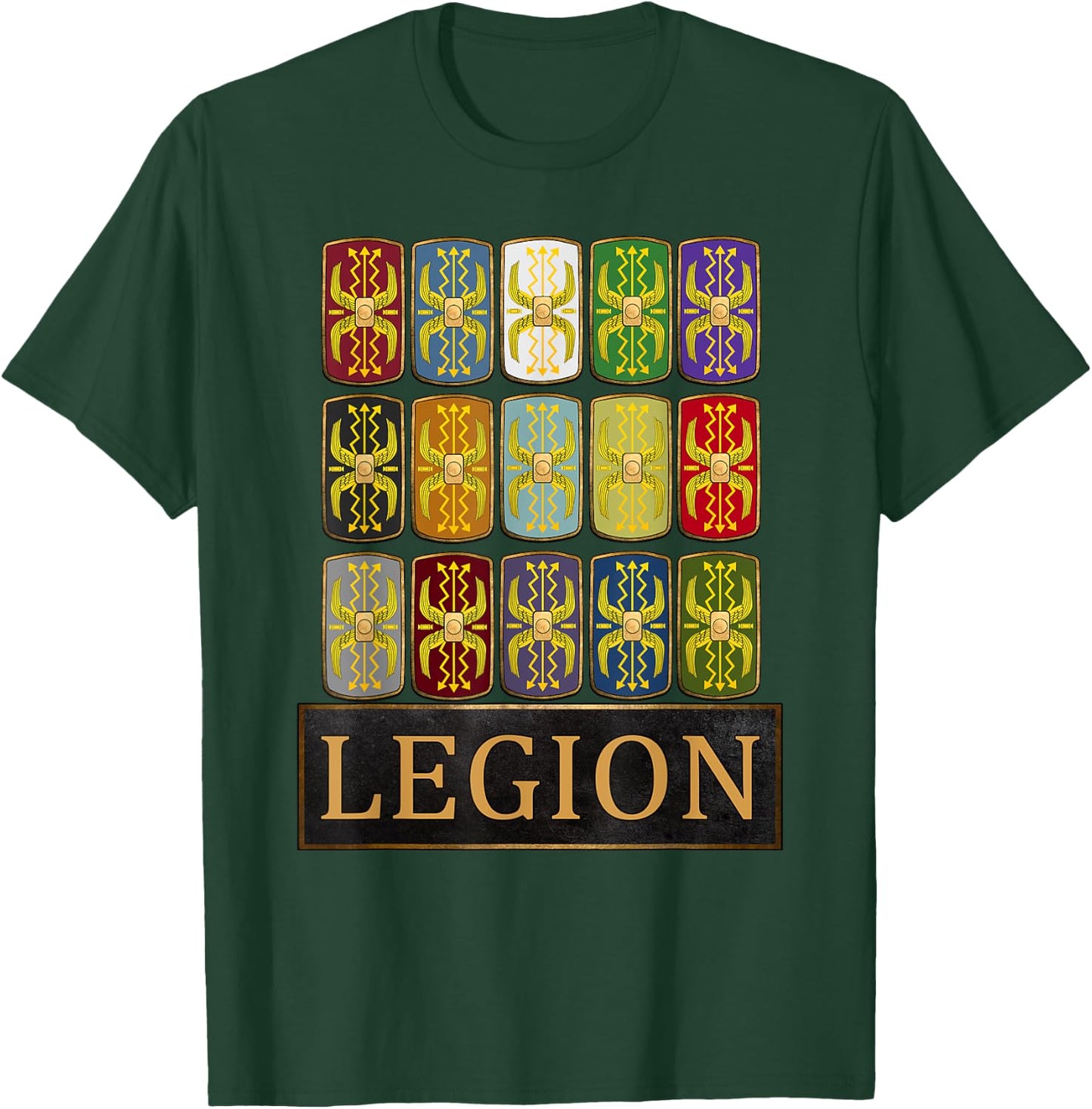 Legions of Rome Roman Army Shield of the Roman Empire T-Shirt - T-Shirt | Forest