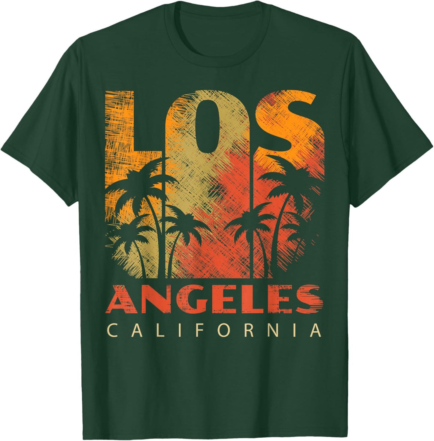 Los Angeles LA California State CA Cali California Republic T-Shirt - T-Shirt | Forest