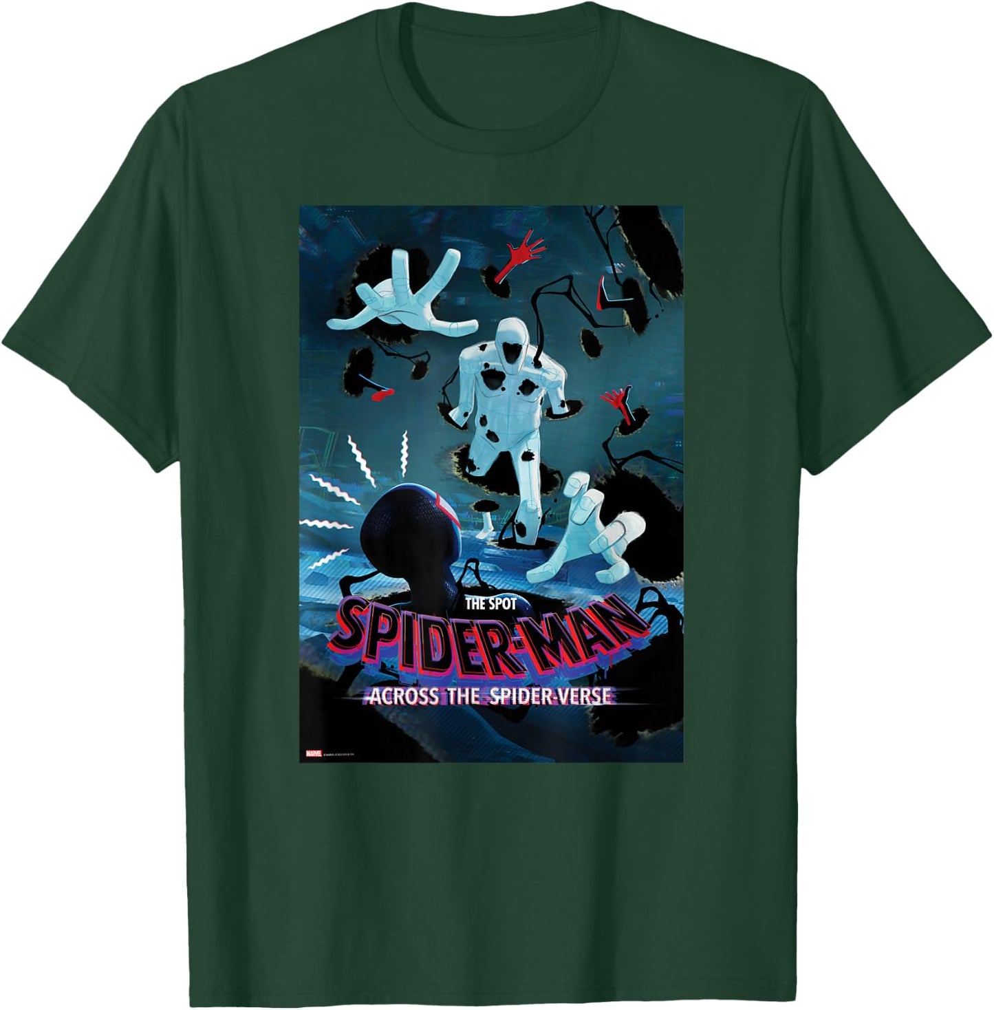 Marvel Spider-Man: Across the Spider-Verse The Spot Poster T-Shirt - T-Shirt | Forest