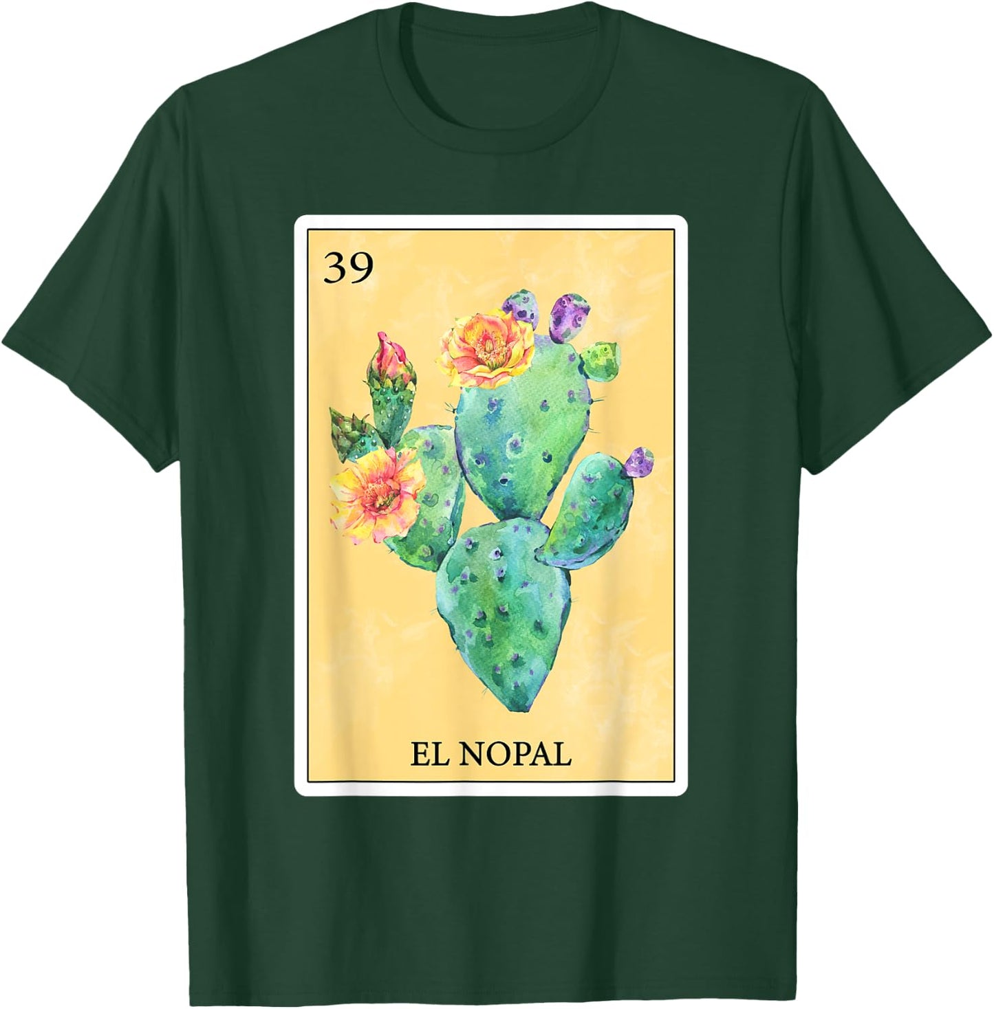 El Nopal Funny Cactus Spanish-Mexican Bingo Gifts Card T-Shirt - T-Shirt | Forest