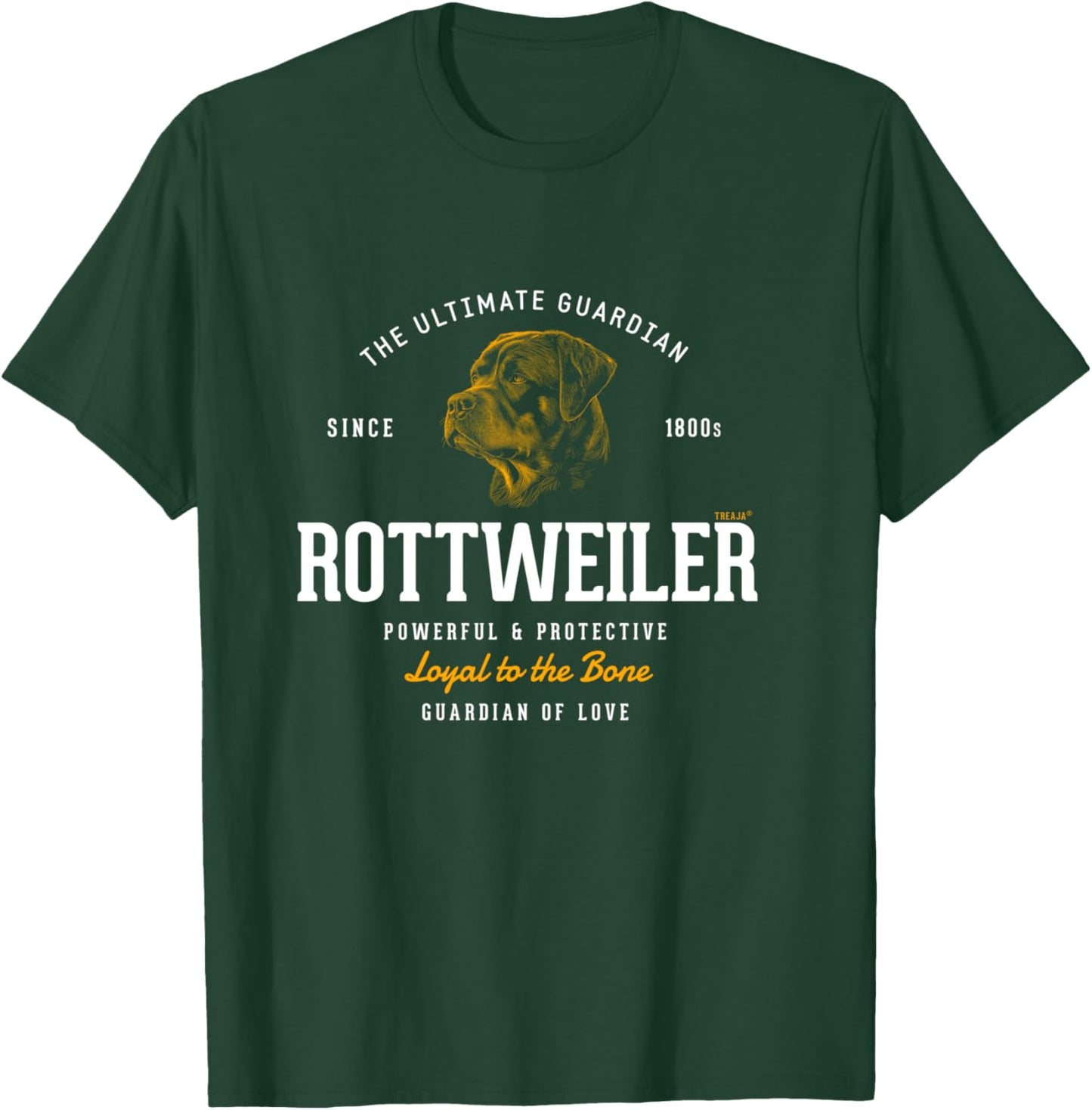 Vintage Styled Retro Rottweiler T-Shirt - T-Shirt | Forest