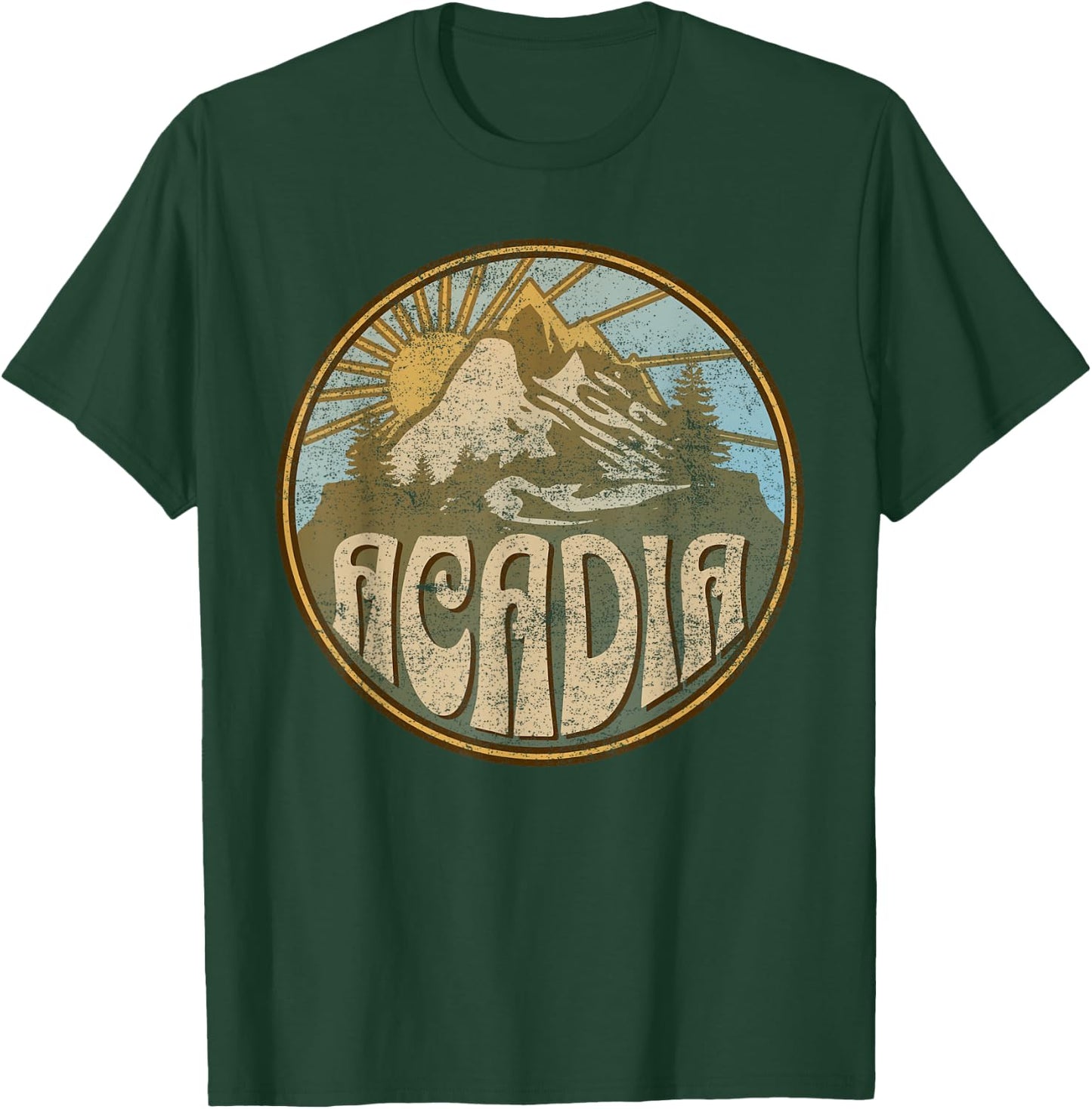 Acadia National Park Maine Nature Mountains Hiking Outdoors T-Shirt - T-Shirt | Forest