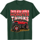 Monster Truck For Kids Boys Girls Monster Truck Lovers T-Shirt - T-Shirt | Forest