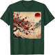 Vintage Cherry Blossom Woodblock Japanese Graphical Art T-Shirt - T-Shirt | Forest