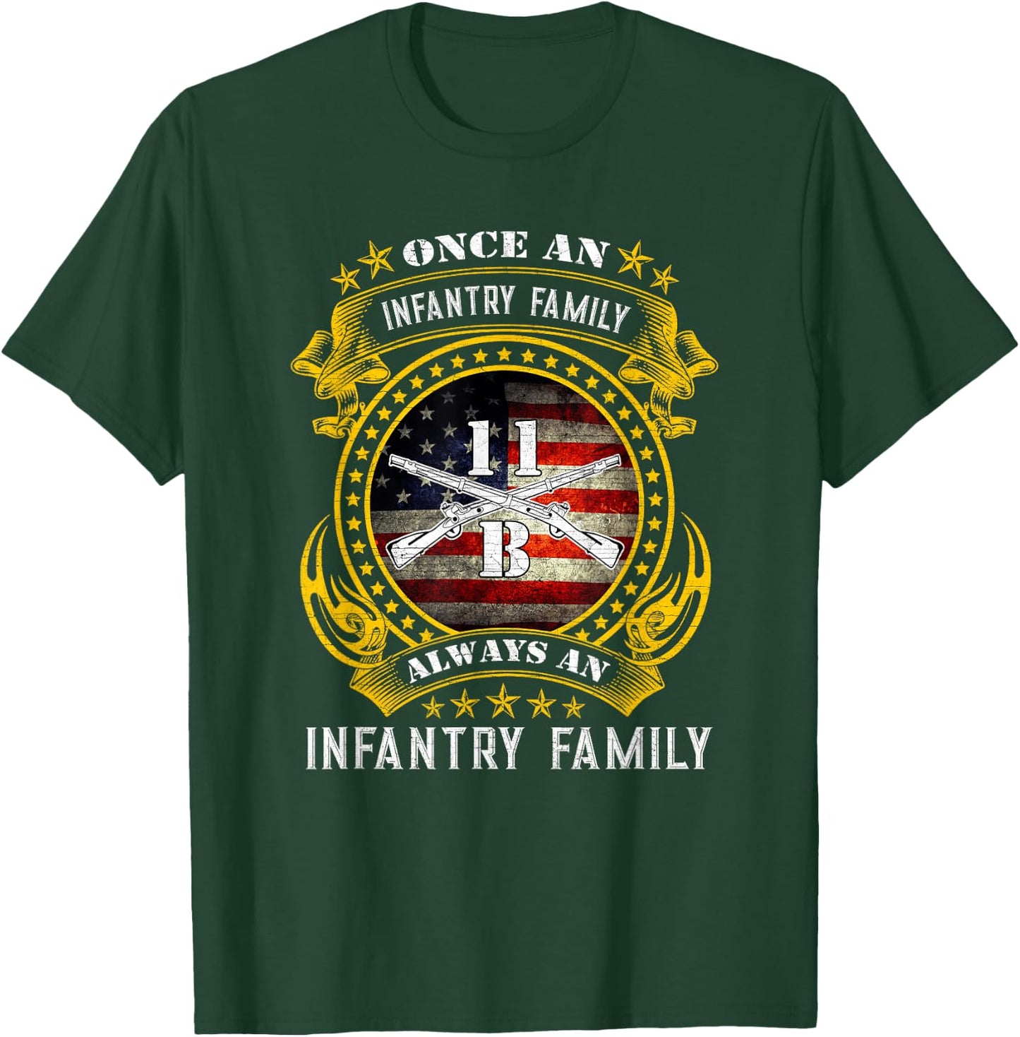 Fort Benning Georgia Ga 11B Infantryman Army Infantry School T-Shirt - T-Shirt | Forest