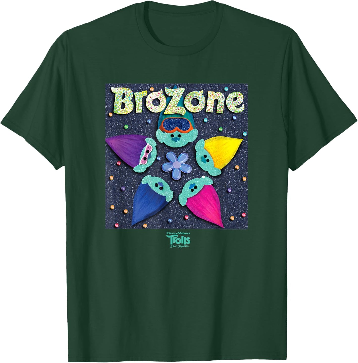 DreamWorks Trolls Band Together Psychedelic T-Shirt - T-Shirt | Forest