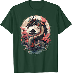 Japanese Aesthetic Dragon japanese art Japan Tattoo T-Shirt - T-Shirt | Forest