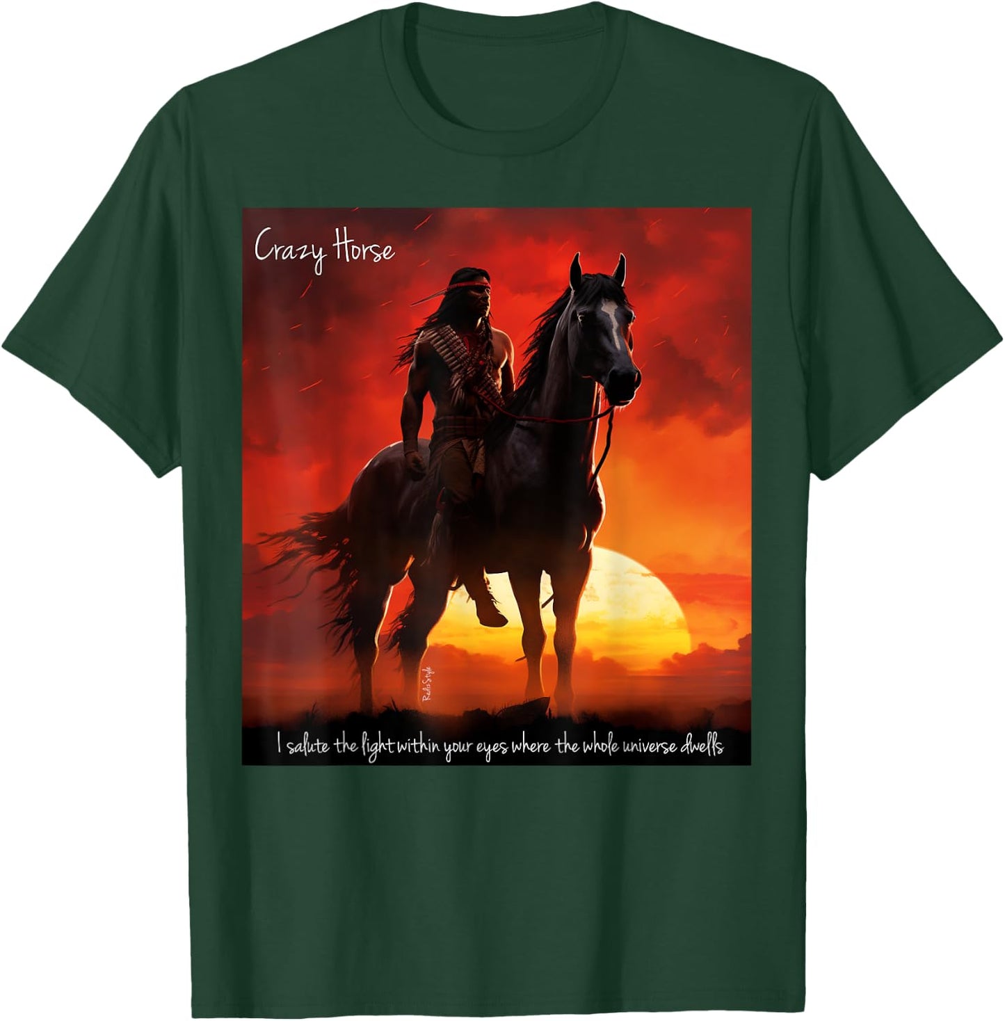 Crazy Horse T-Shirt - T-Shirt | Forest