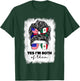 Half Mexican and American Mexico America USA Flag Girl Woman T-Shirt - T-Shirt | Forest
