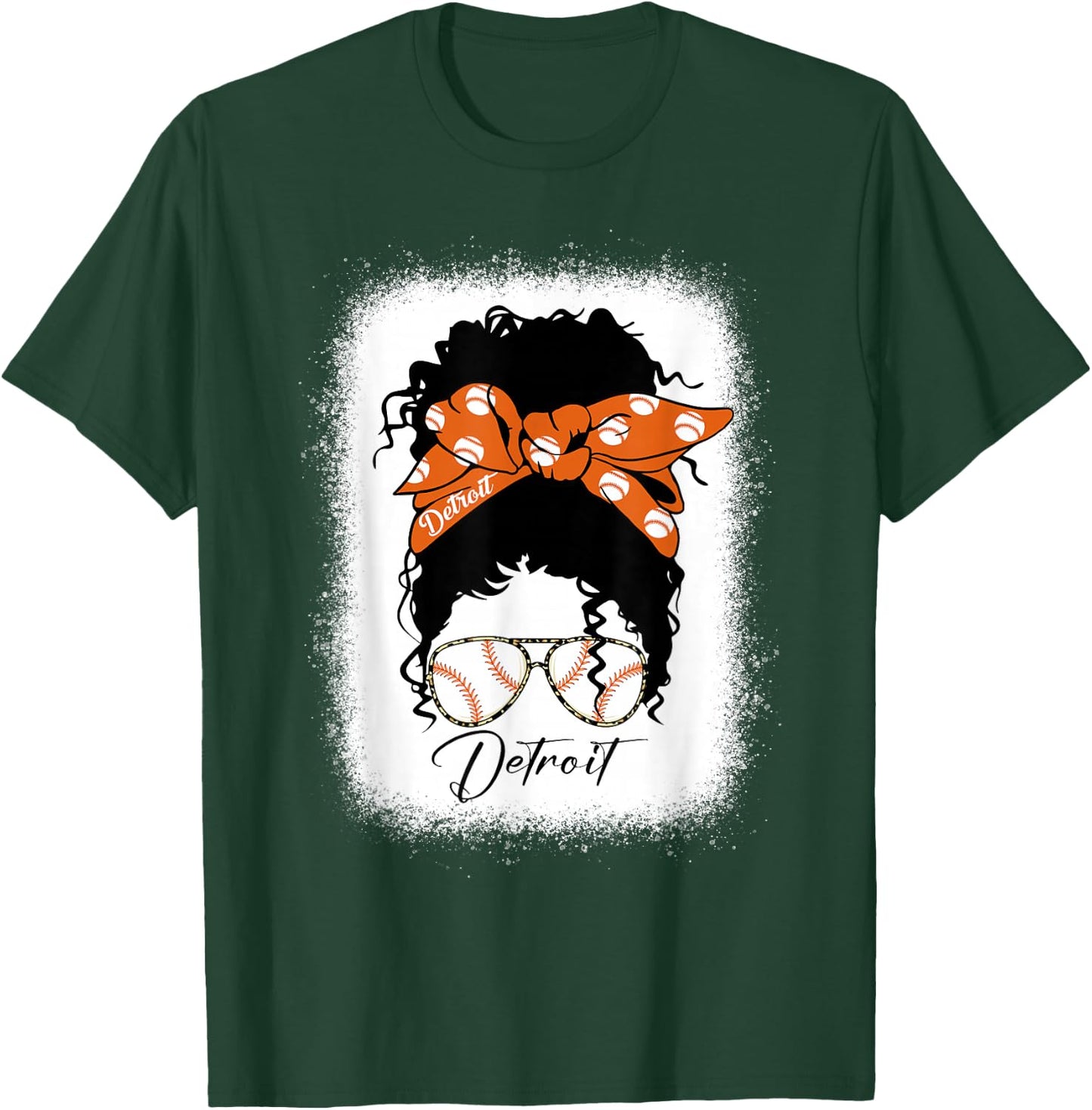 Datroit Messy Bun Bleached I Love Datroit T-Shirt - T-Shirt | Forest