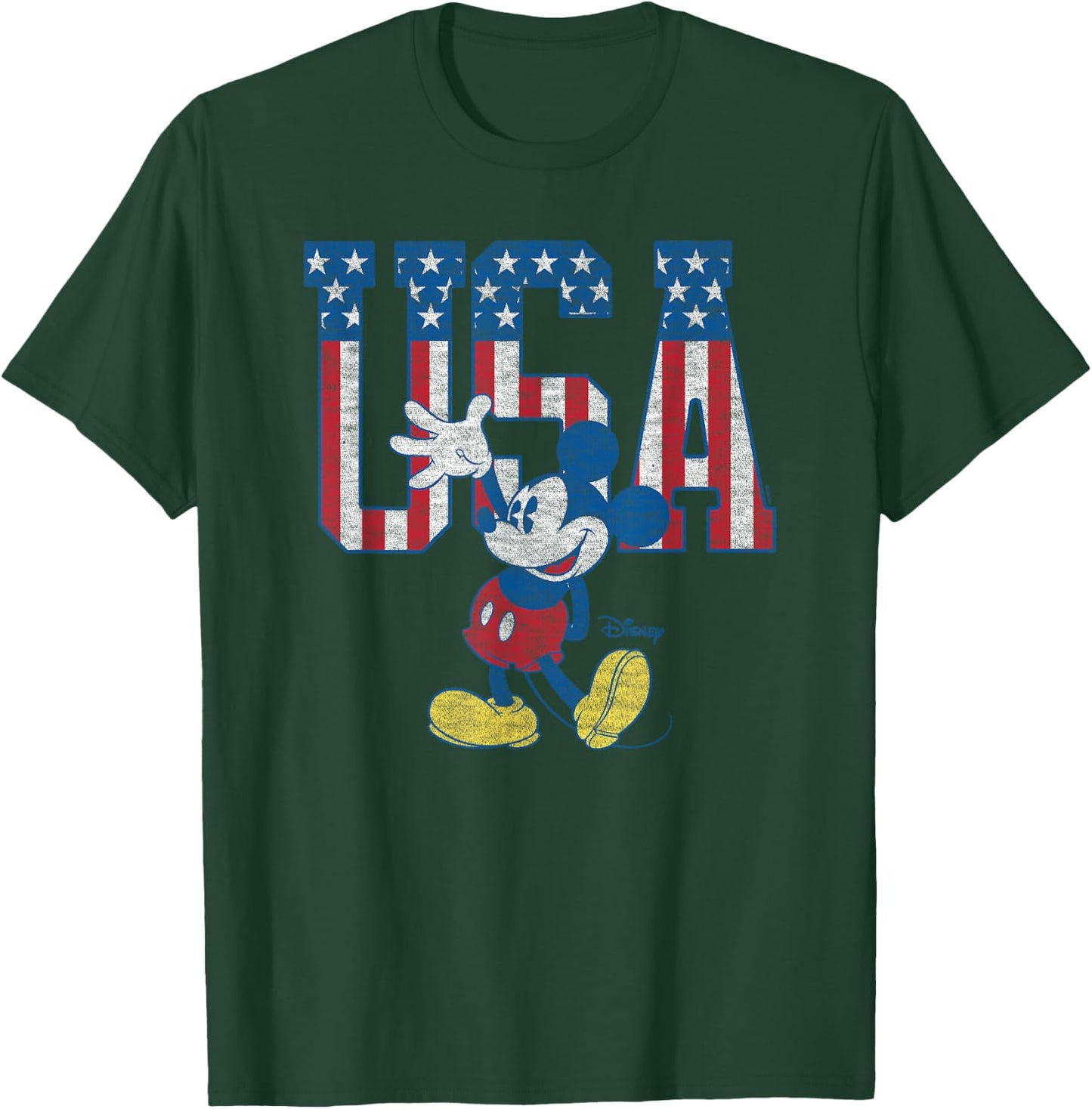 Disney - Mickey USA Banner T-Shirt - T-Shirt | Forest