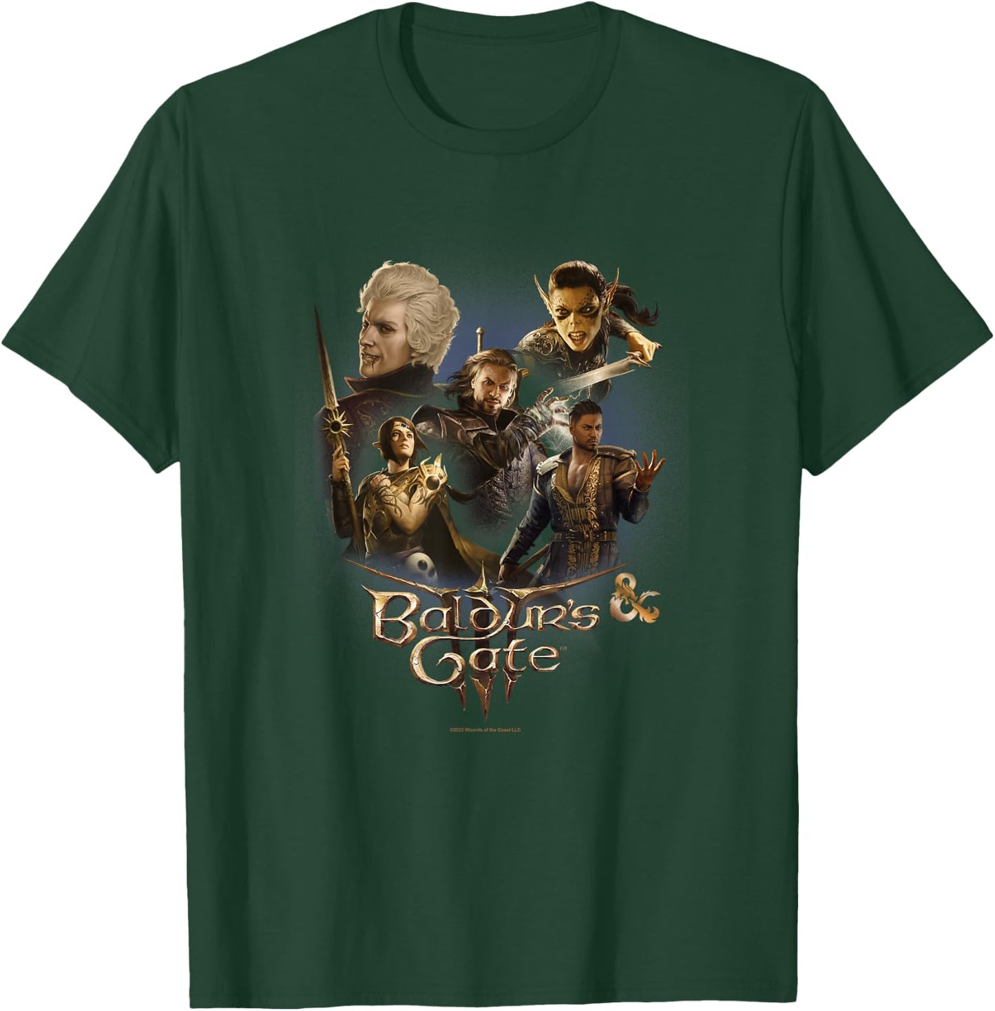 Dungeons & Dragons Baldur's Gate III Companions Group T-Shirt - T-Shirt | Forest