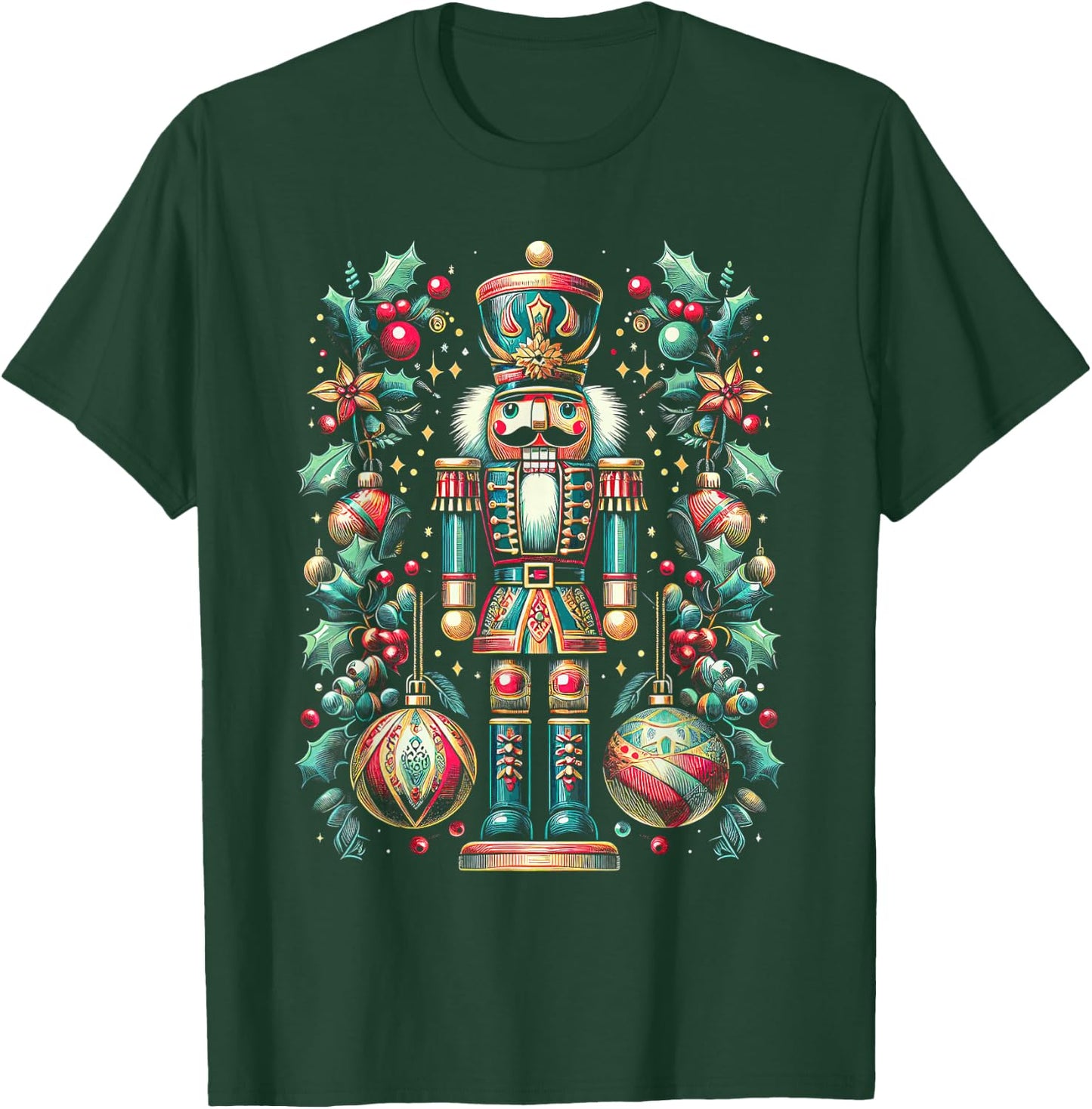 Christmas Nutcracker Merry Christmas Xmas Morning Holiday T-Shirt - T-Shirt | Forest
