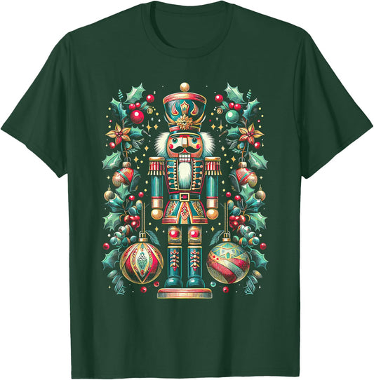 Christmas Nutcracker Merry Christmas Xmas Morning Holiday T-Shirt - T-Shirt | Forest