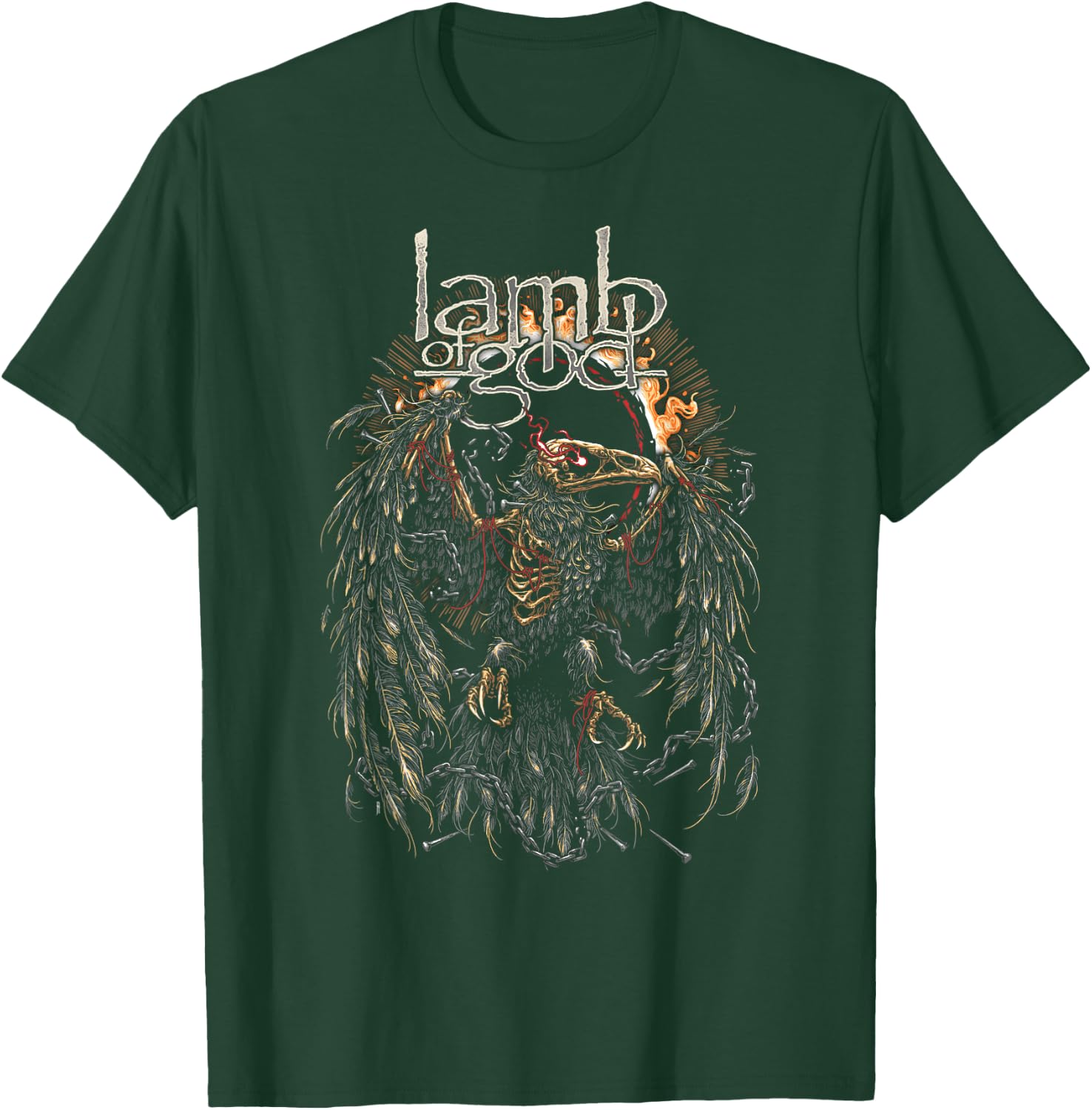 Lamb of God – Eagle Skull T-Shirt - T-Shirt | Forest