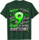 9th Birthday Comic Style Awesome Since 2014 9 Year Old Boy T-Shirt - T-Shirt | Forest