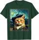 Starry Night Cat, Van Gogh Cat, Cat Mom, Cat Dad, Cat Lover T-Shirt - T-Shirt | Forest