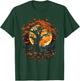 Fall Autumn falling leaves with Tree and Butterfly T-Shirt - T-Shirt | Forest
