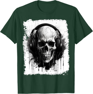 Skeleton Music T-Shirt - T-Shirt | Forest