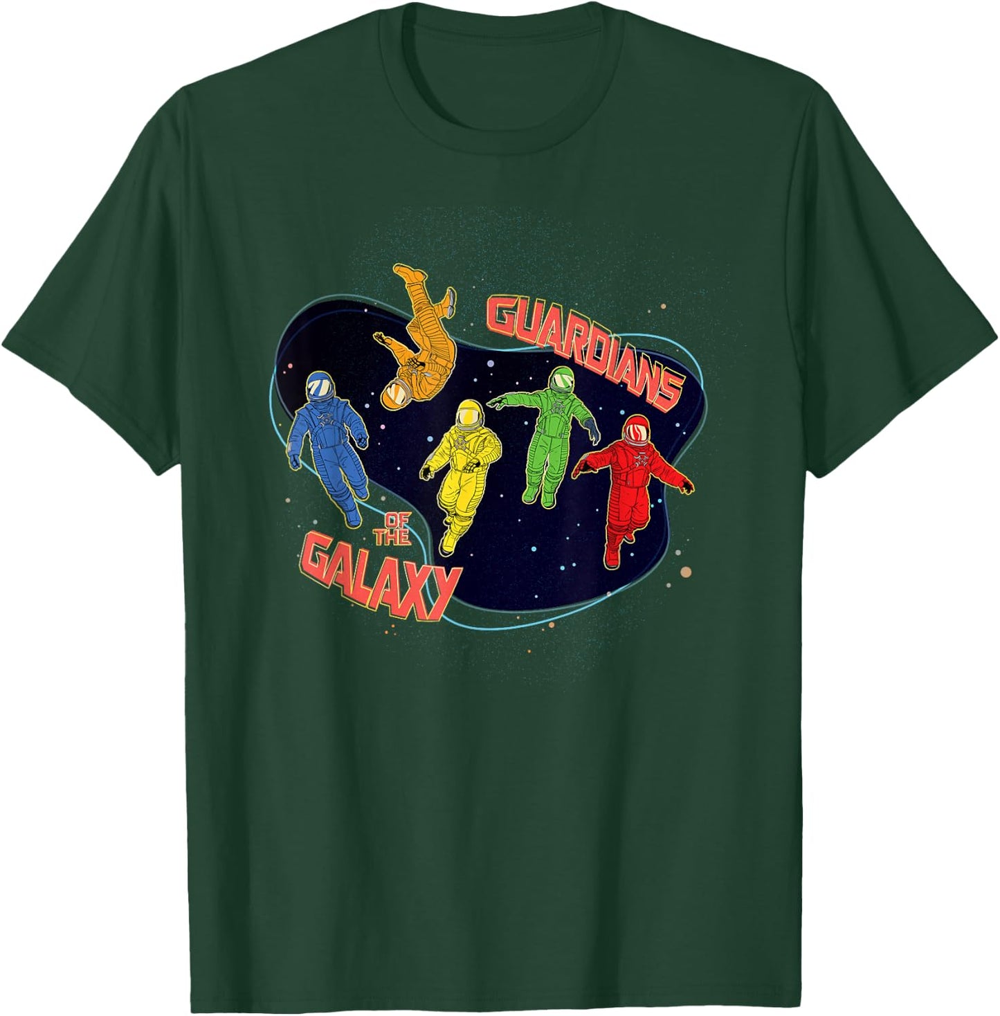 Marvel Guardians of the Galaxy Volume 3 Team in Spacesuits T-Shirt - T-Shirt | Forest