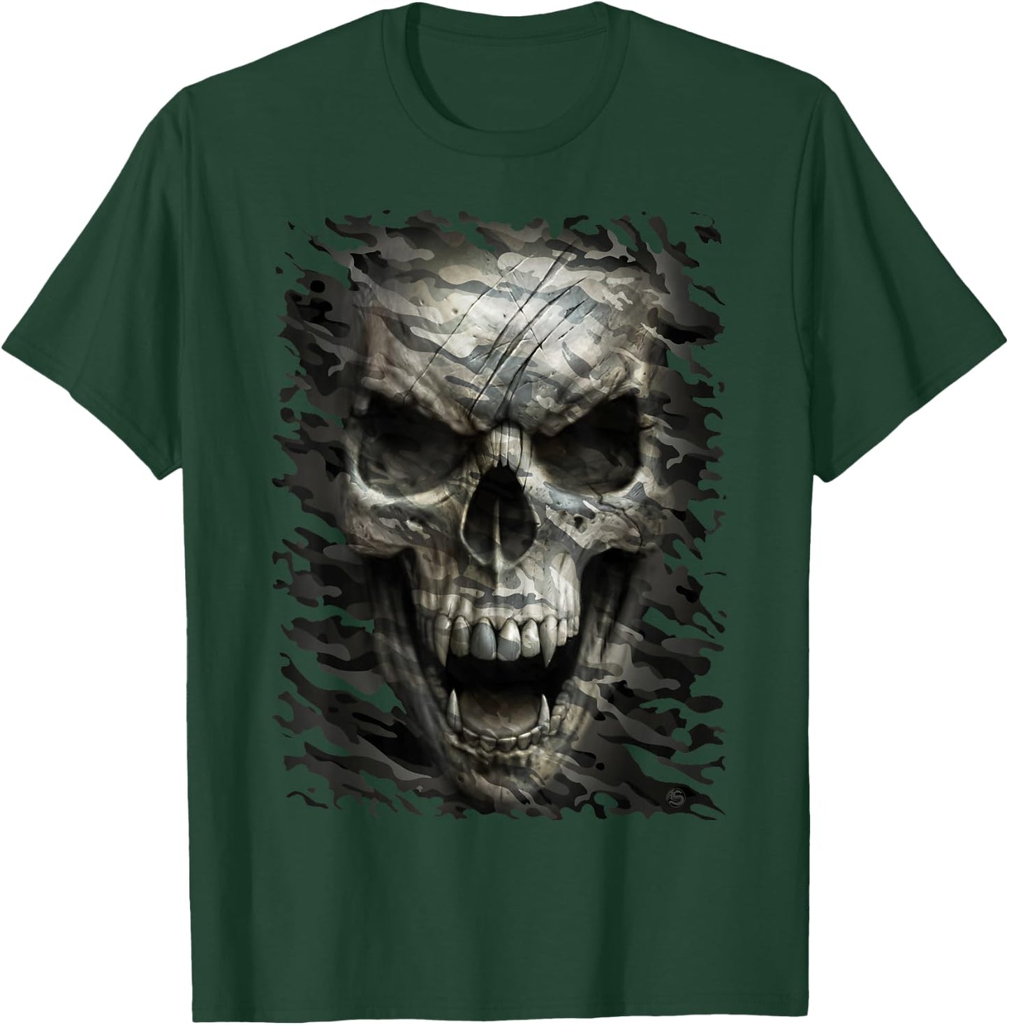 Spiral Original - Camo Reaper - Gothic Reaper T-Shirt - T-Shirt | Forest