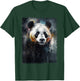 Colorful Beautiful Panda Watercolor Panda Lovers Oil Painting Boys Kids Funny T-Shirt - T-Shirt | Forest
