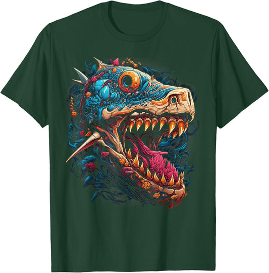 Floral Hammerhead Shark Ocean Design Women T-Shirt - T-Shirt | Forest