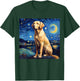 Surreal Starry Night Labrador Retriever Dog T-Shirt - T-Shirt | Forest