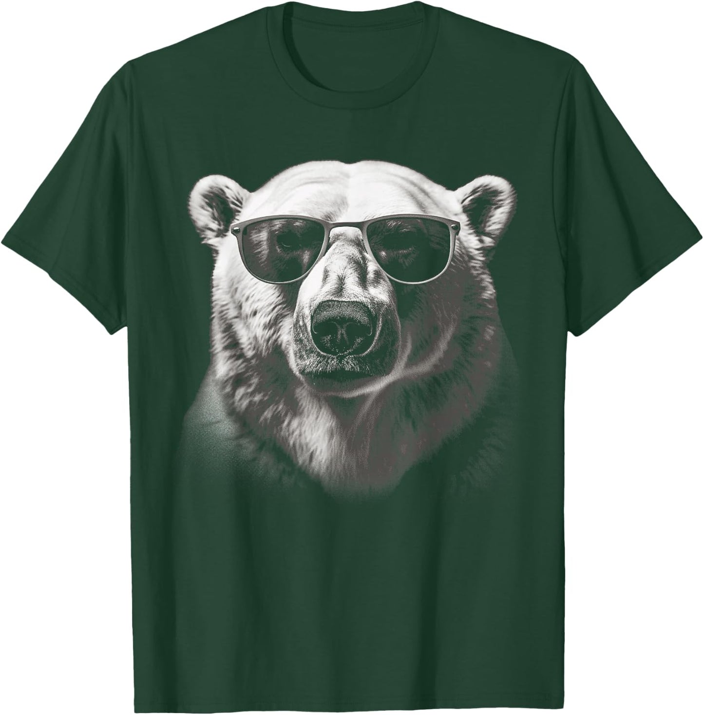 Polar Bear sunglasses wild animal art animal Polar Bear T-Shirt - T-Shirt | Forest