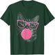 Cute Cat Face Eating Gum and Makes A Bubble Funny Cat Women T-Shirt - T-Shirt | Forest