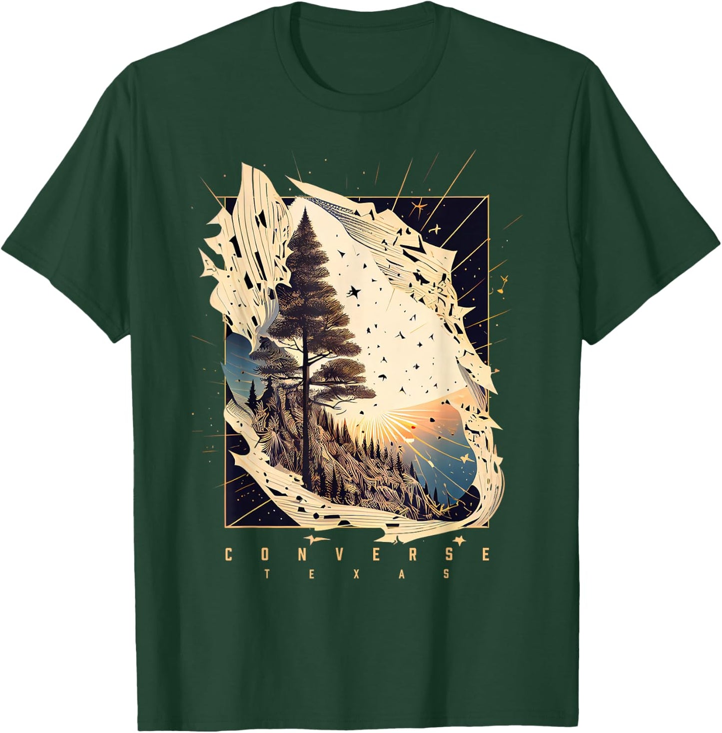 Converse Texas Vintage Forest T-Shirt - T-Shirt | Forest