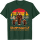 Grampy Squatch Like A Grandpa Just Way More Squatchy Retro T-Shirt - T-Shirt | Forest
