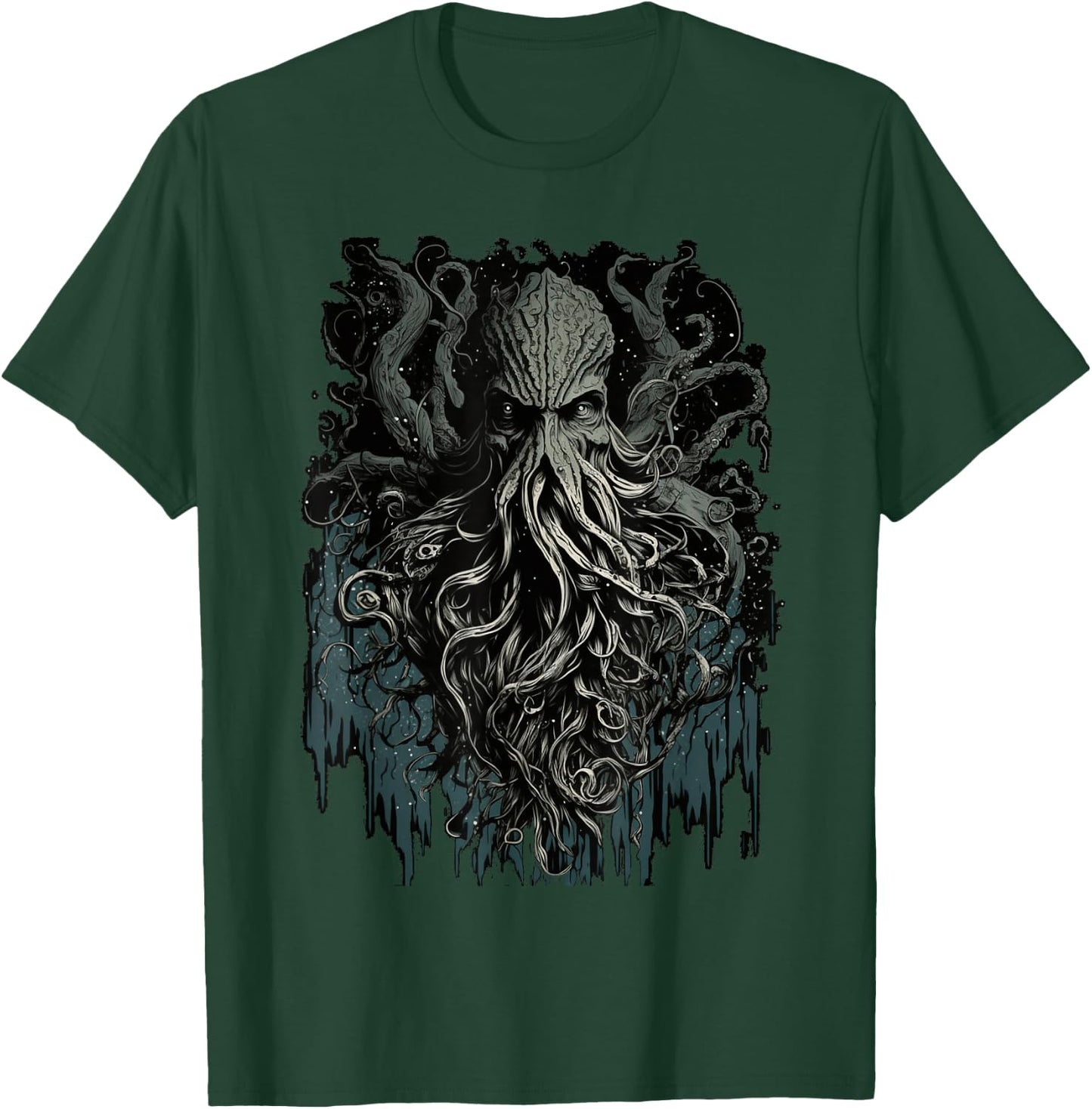 Cthulhu Lovecraft | Horror Cthulhu Myth | Entity of Cthulhu T-Shirt - T-Shirt | Forest