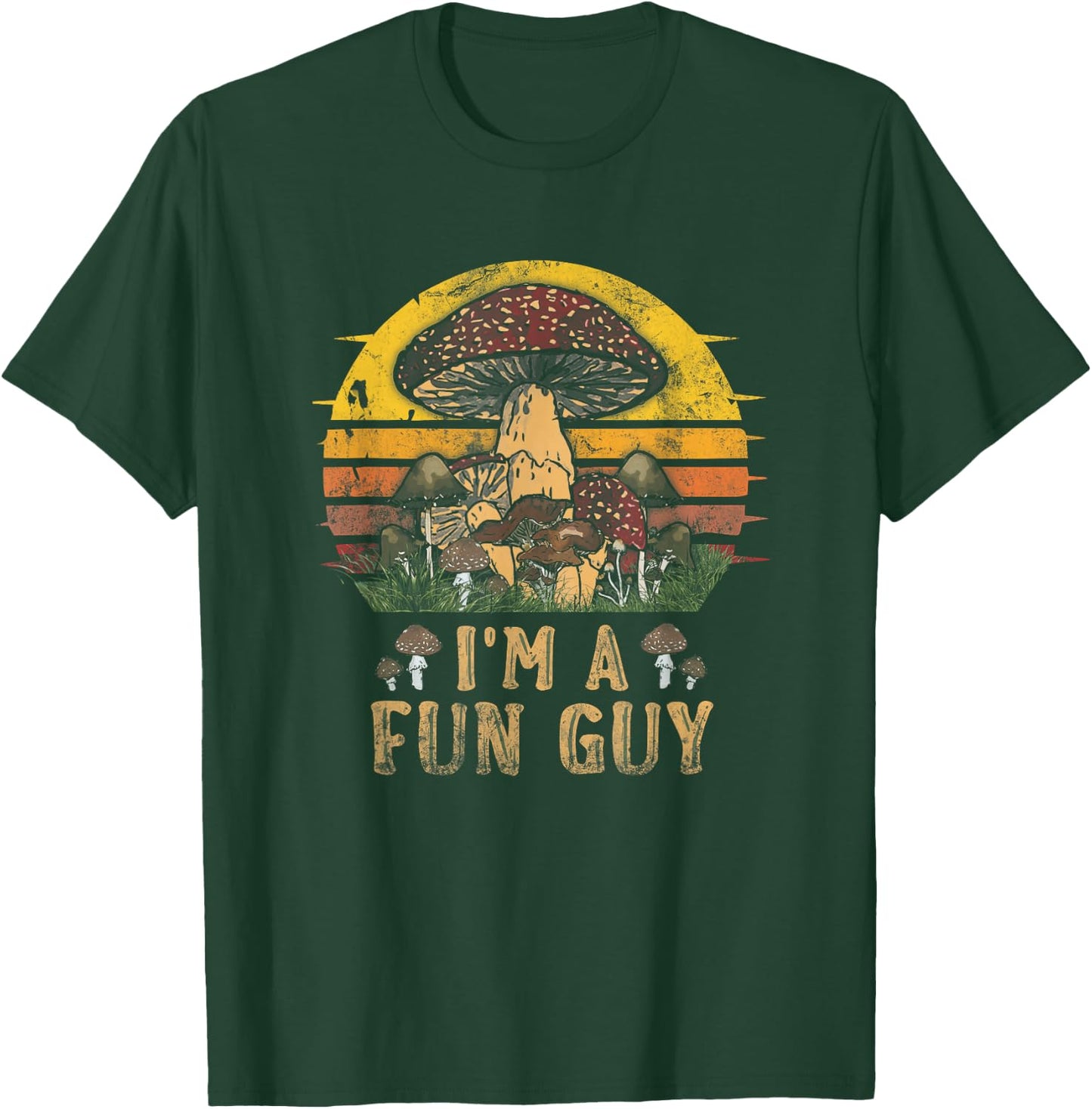 I am A Fun Guy Fungi Pun Vintage Mushroom Picker T-Shirt - T-Shirt | Forest