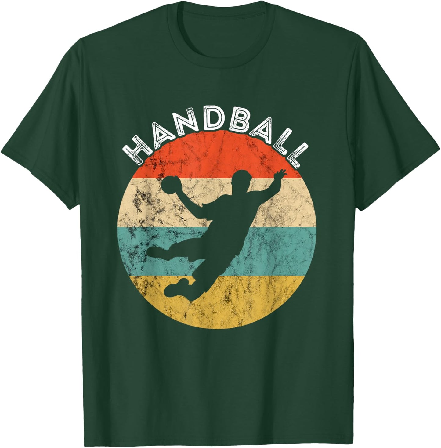 Handball Vintage Retro Handball Player Handball Game T-Shirt - T-Shirt | Forest