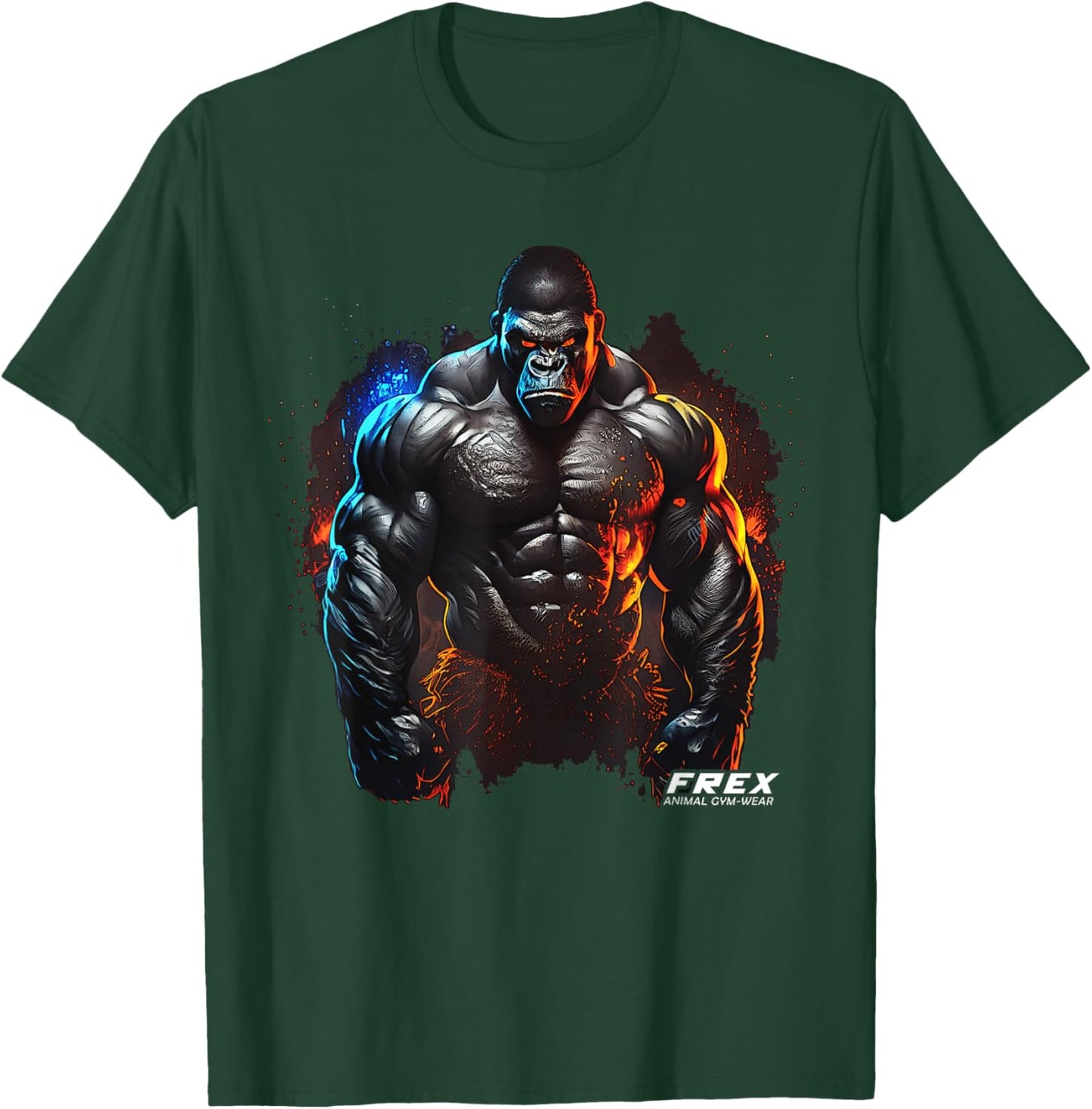 Gorilla Monkey Gym Wear Bodybuilding Workout Motivation T-Shirt - T-Shirt | Forest