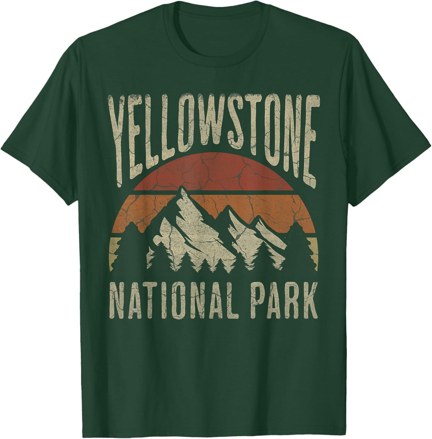 Yellowstone National Park Wyoming Nature Hiking Outdoors T-Shirt - T-Shirt | Forest