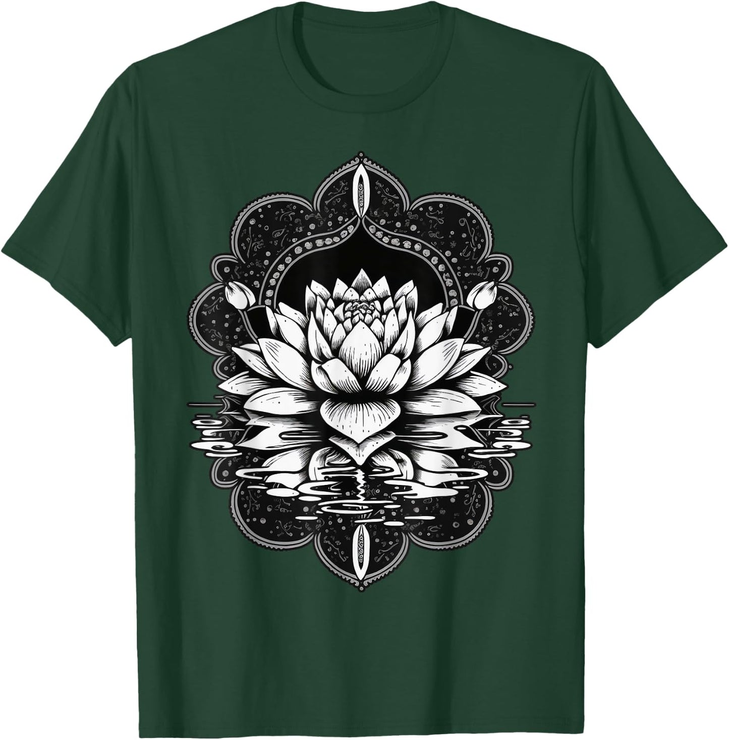 Floating Lotus Flower on water Lotus Flower T-Shirt - T-Shirt | Forest