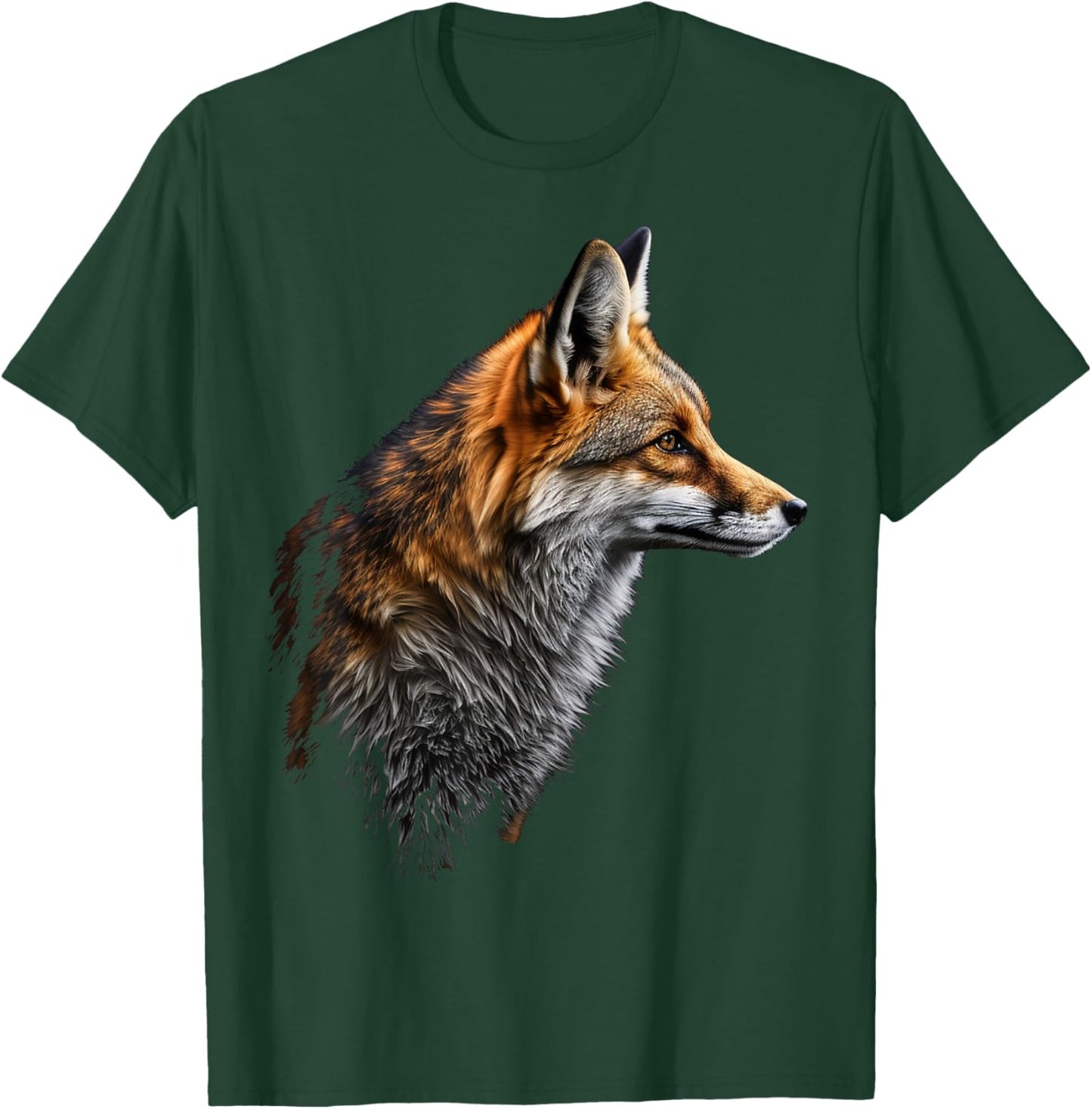 Fox Art Animal Lovers Motif Animal T-Shirt - T-Shirt | Forest