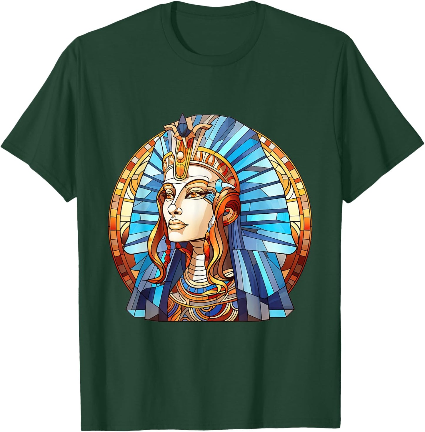 Hatshepsut Stained Glass T-Shirt - T-Shirt | Forest