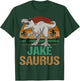 Jake Saurus Dinosaur T Rex First Name Personalized T-Shirt - T-Shirt | Forest