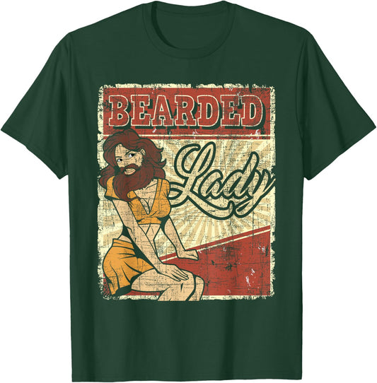 Bearded Lady - Circus Birthday Party Circus Costume T-Shirt - T-Shirt | Forest