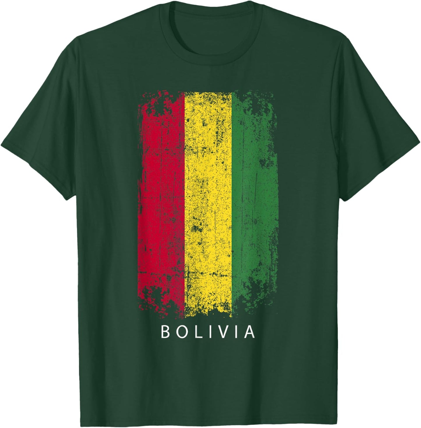 Bolivia Souvenir Design - Country Flag Bolivia T-Shirt - T-Shirt | Forest