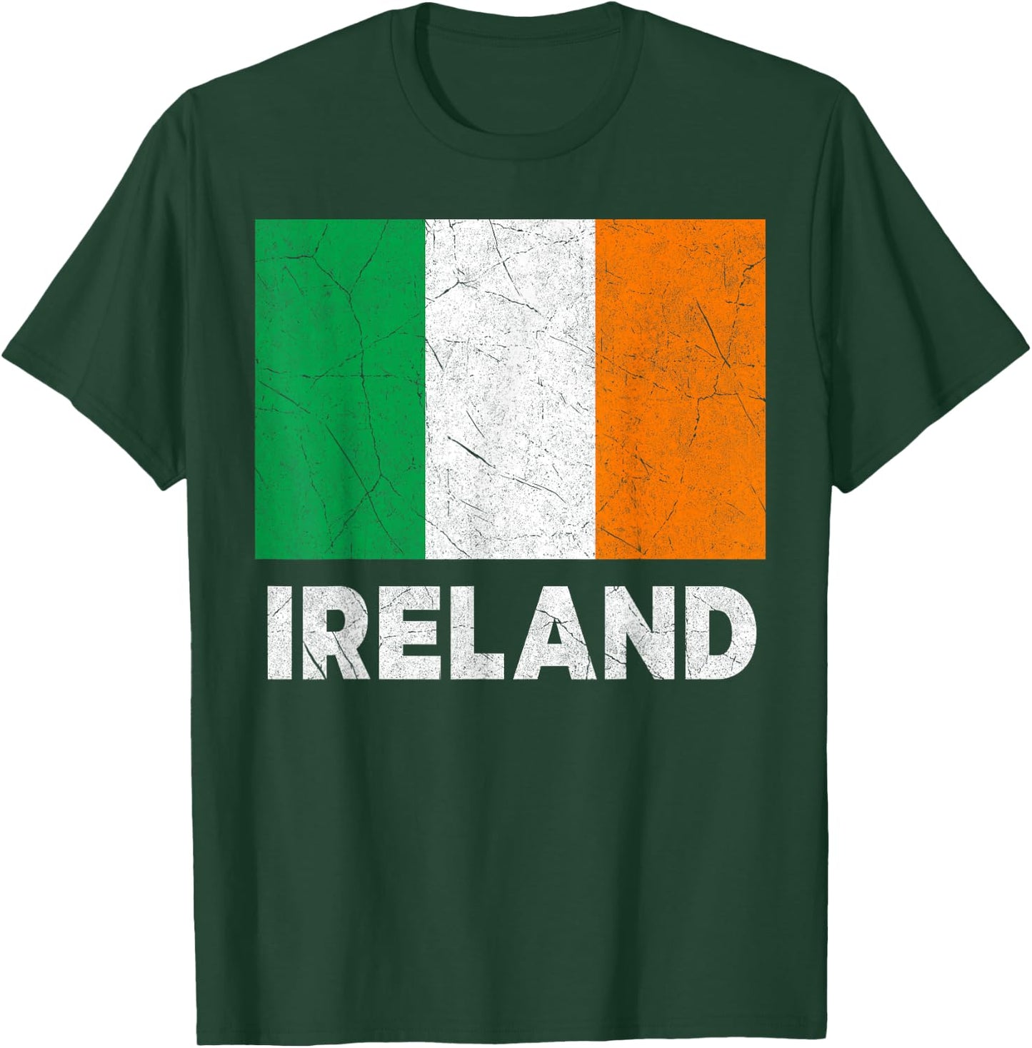 Irish Flag Ireland Women Boys Girls Kids Birthday T-Shirt - T-Shirt | Forest