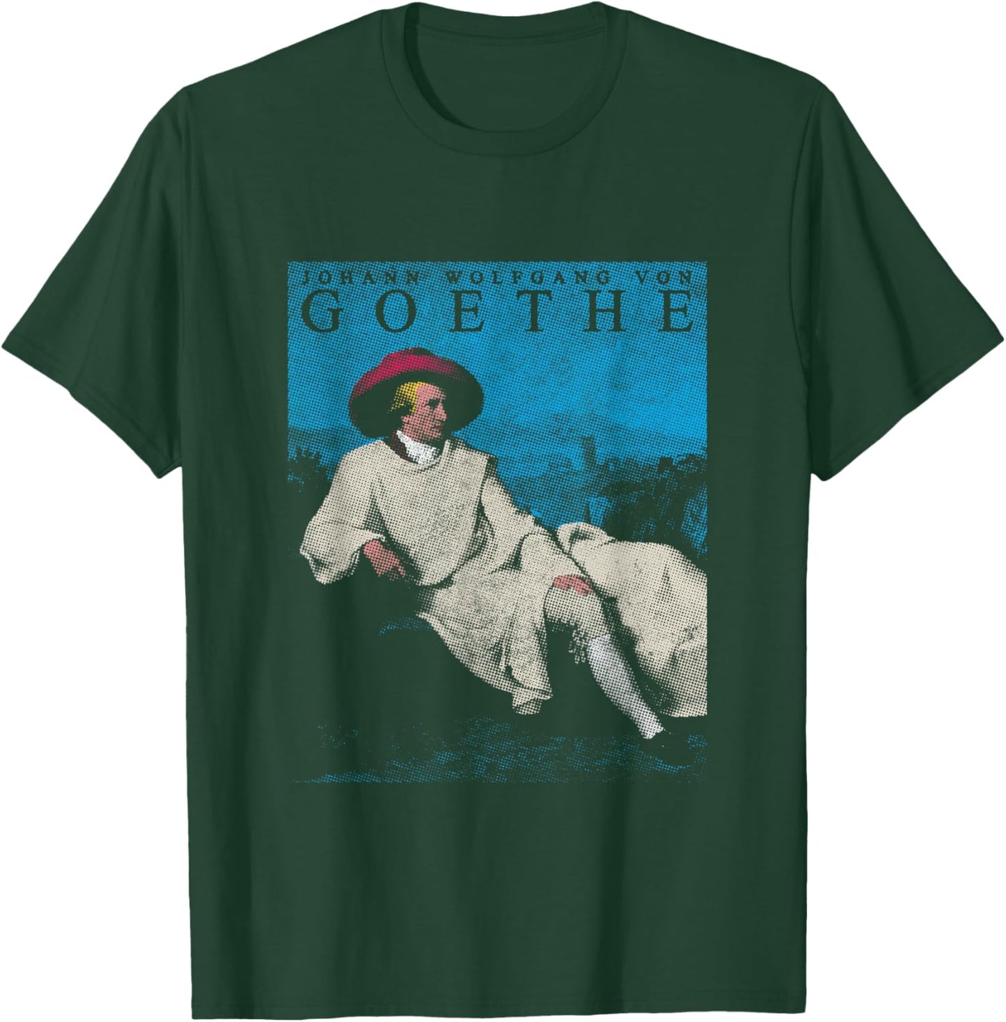 Johann Wolfang Von Goethe Poetic Writer Poet Pop Art T-Shirt - T-Shirt | Forest
