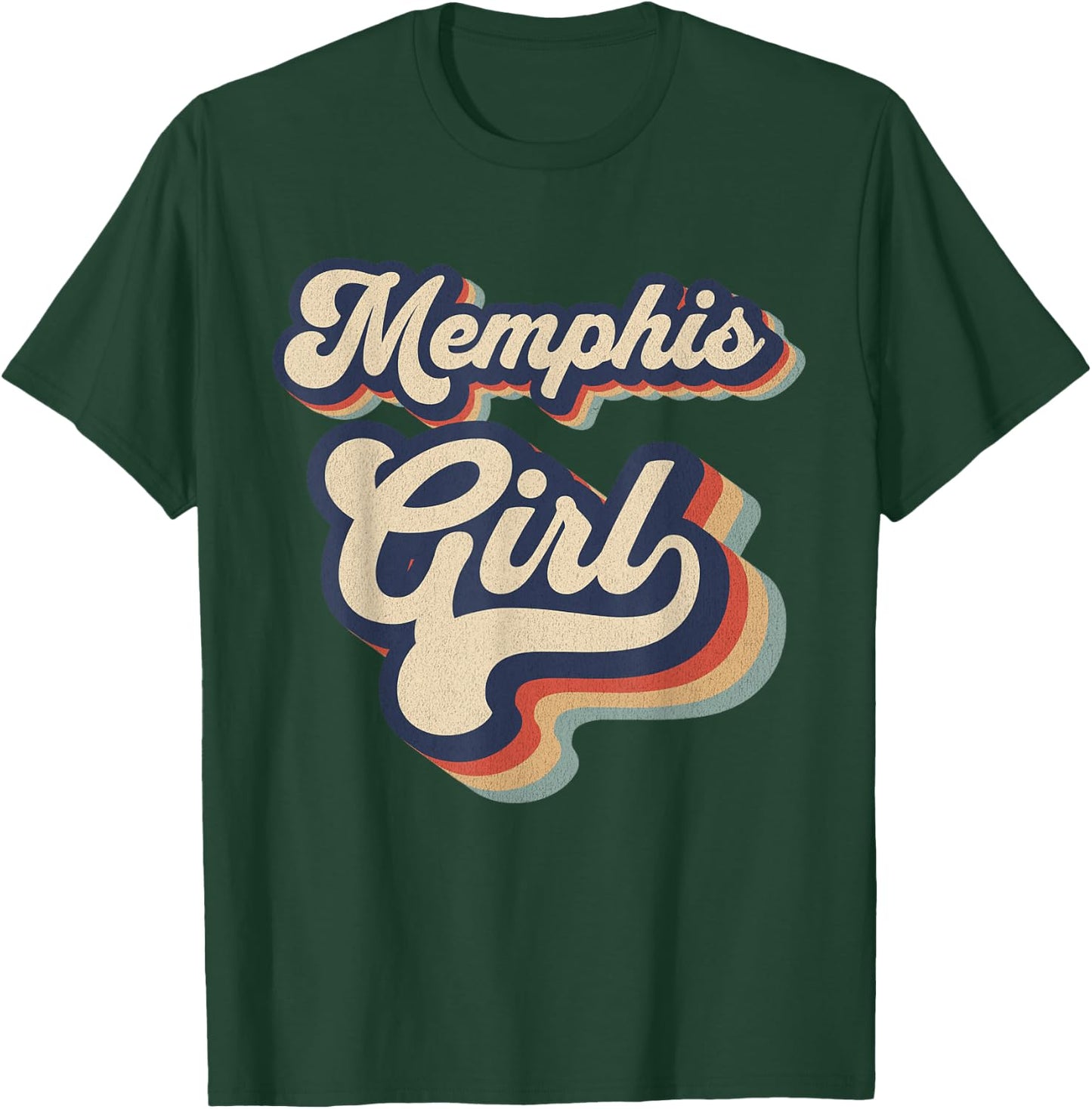 Vintage Design For Girls From Memphis Tennessee T-Shirt - T-Shirt | Forest