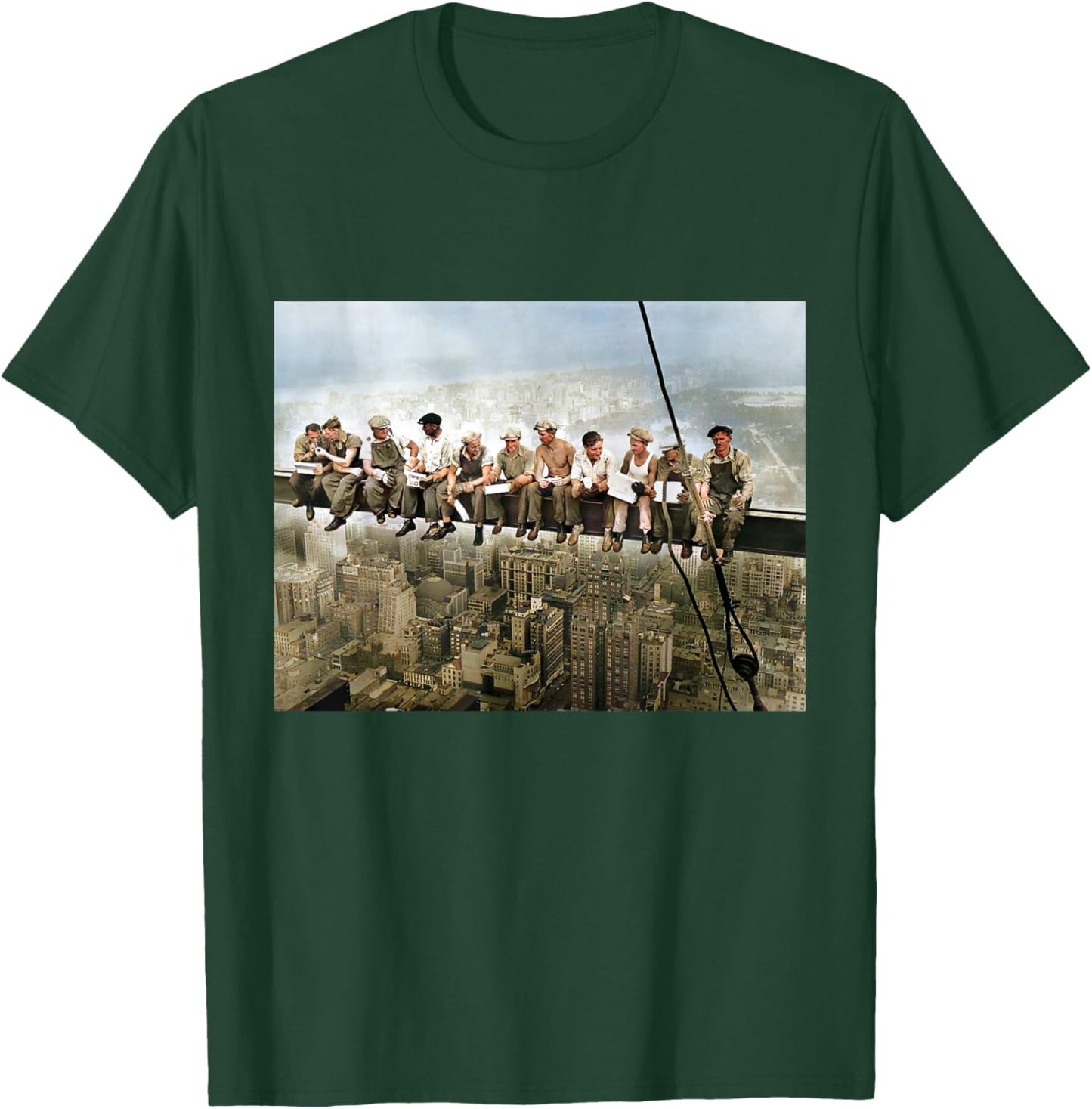 Lunch Atop a Skyscraper New York Ironworkers Photograph T-Shirt - T-Shirt | Forest