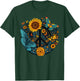 World Peace on Love Sunflower Peace T-Shirt - T-Shirt | Forest