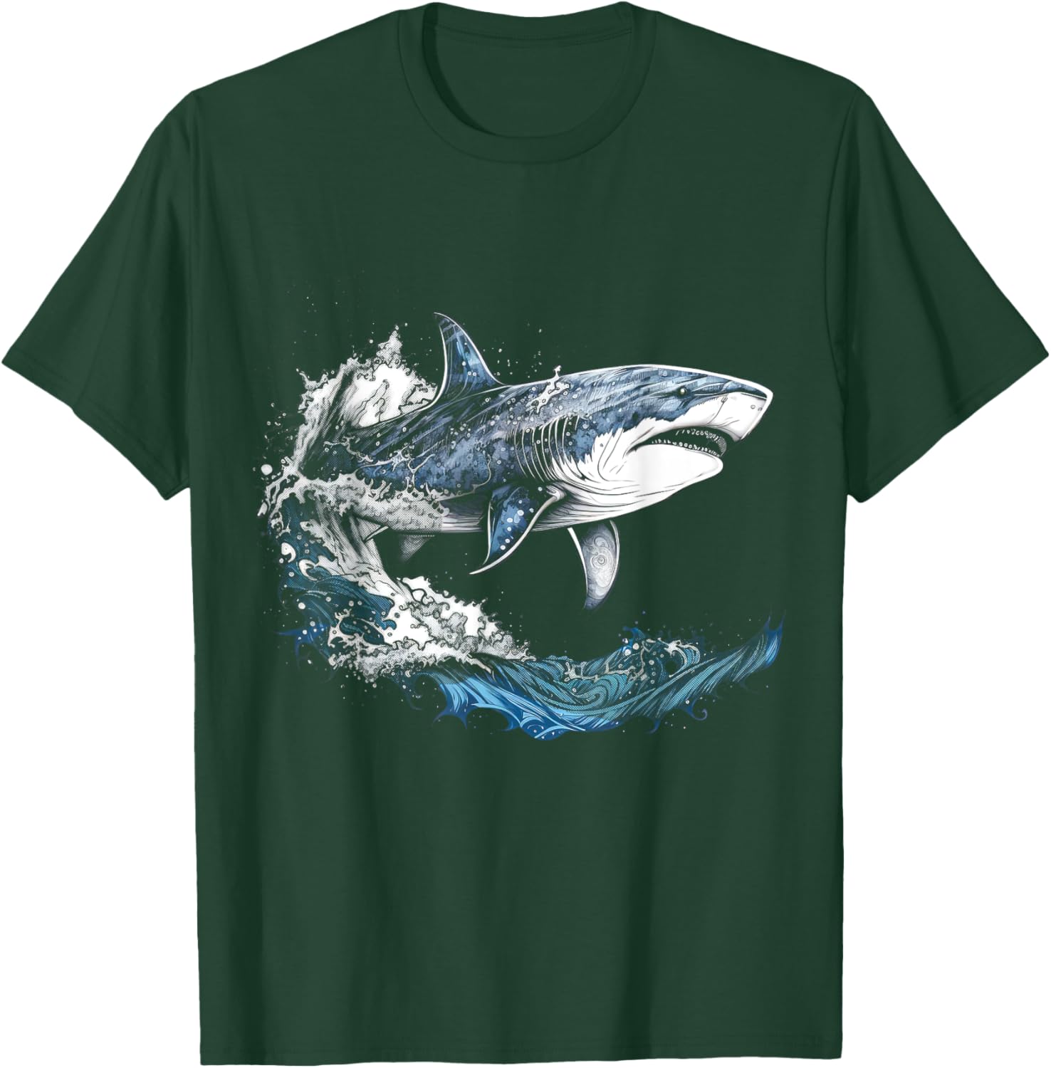Shark Beach Lover Ocean Animal Graphic Novelty T-Shirt - T-Shirt | Forest