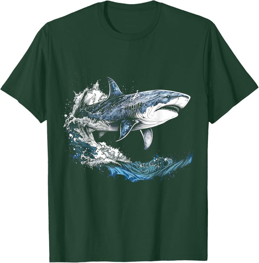 Shark Beach Lover Ocean Animal Graphic Novelty T-Shirt - T-Shirt | Forest